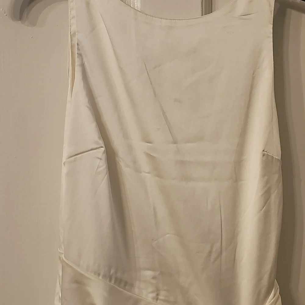 Abercrombie And Fitch Elegant Cream Satin Dress Xs E U C